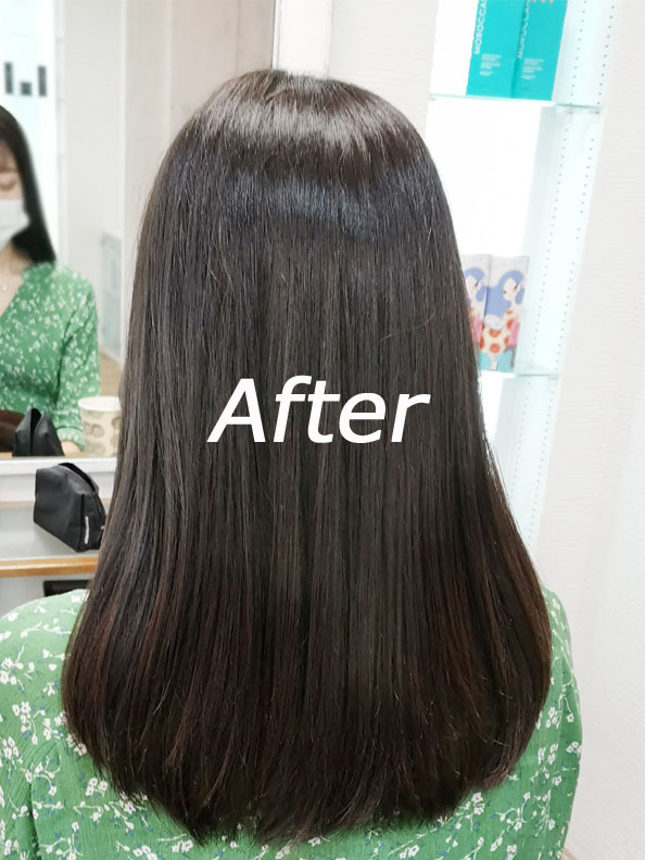 台北日本人美容院髪質改善トリートメントアフター